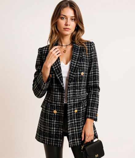 Fleur | Zwarte Blazer Dames Voor Elegante En Casual Gelegenheden