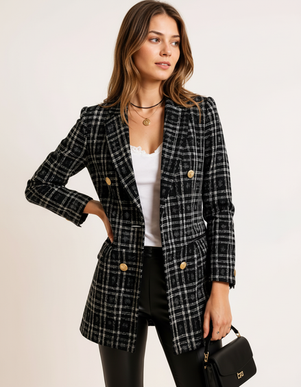 Fleur | Zwarte Blazer Dames Voor Elegante En Casual Gelegenheden