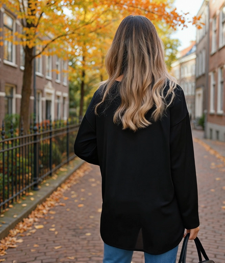 Nayla | Elegante Blouse Dames met Lange Mouwen voor Elke Gelegenheid