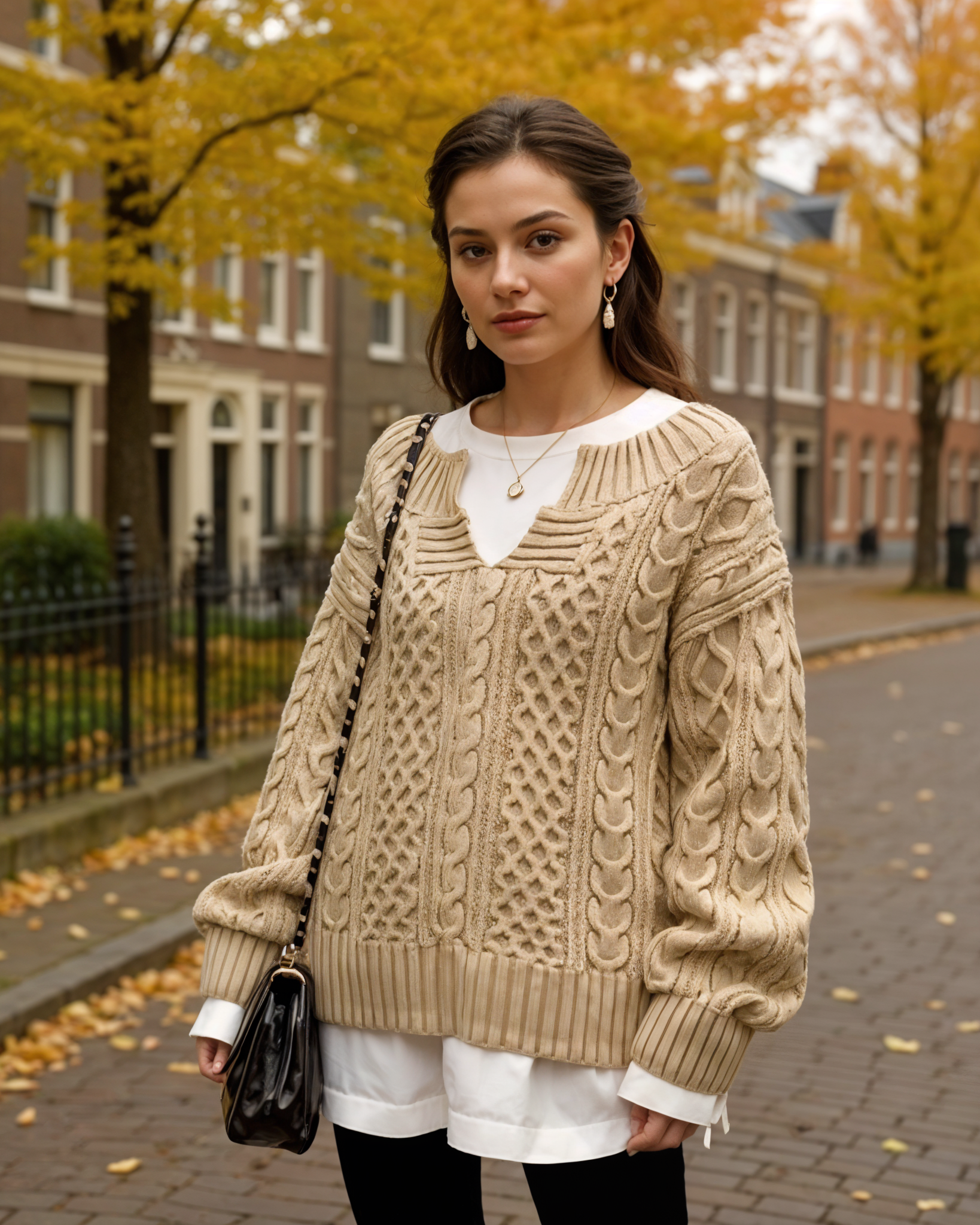 Lyra | Trendy Oversized Gebreide Trui Dames voor Casual Chic Look