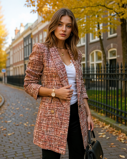 Fleur | Zwarte Blazer Dames Voor Elegante En Casual Gelegenheden