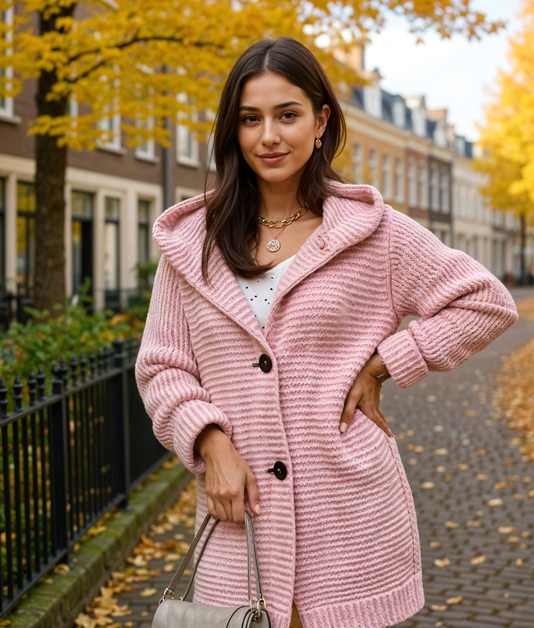 Aafke | Stijlvolle Lange Gebreide Cardigan Dames voor Comfort en Elegantie