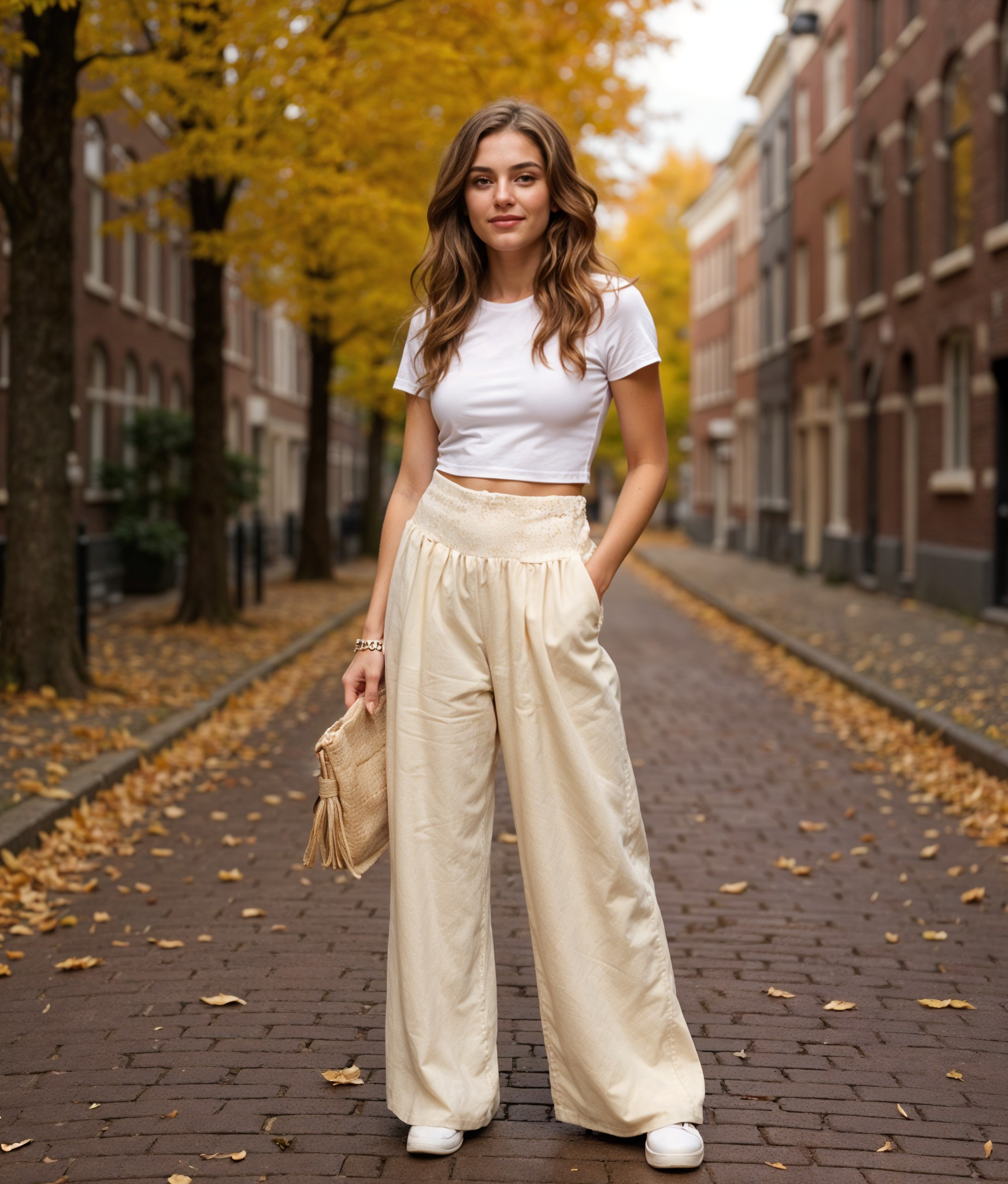 Alette | Comfortabele Hoge Taille Geplooide Broek voor Dames
