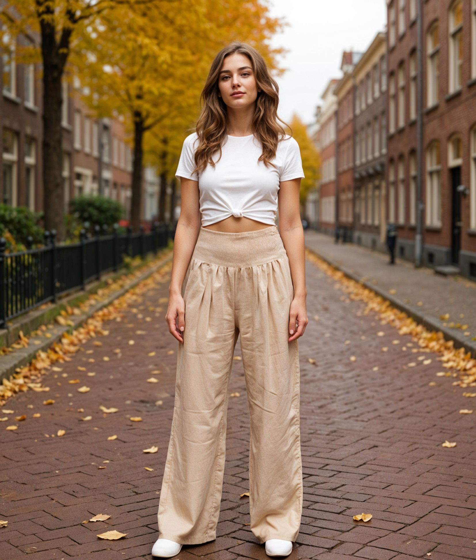 Alette | Comfortabele Hoge Taille Geplooide Broek voor Dames