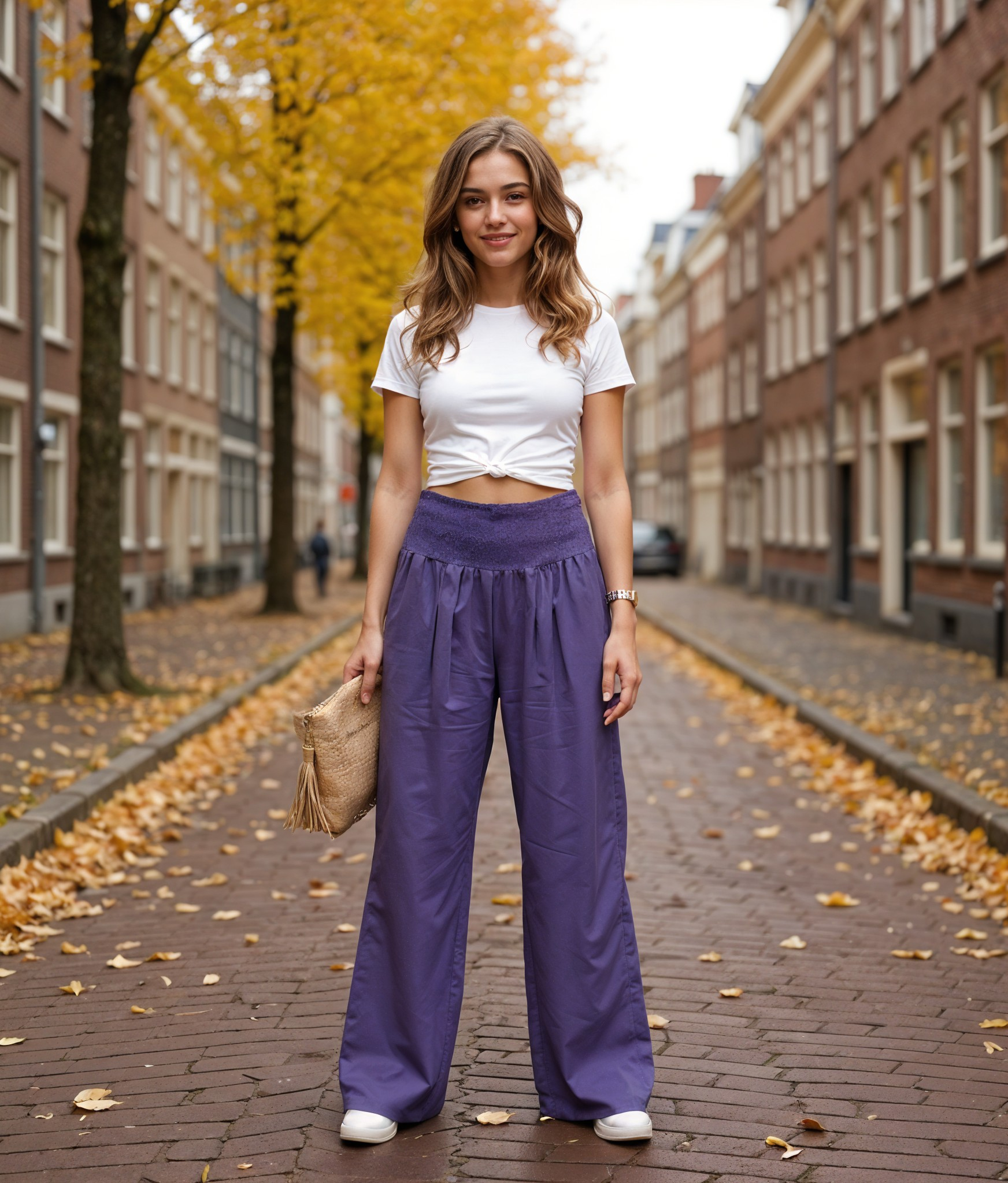 Alette | Comfortabele Hoge Taille Geplooide Broek voor Dames