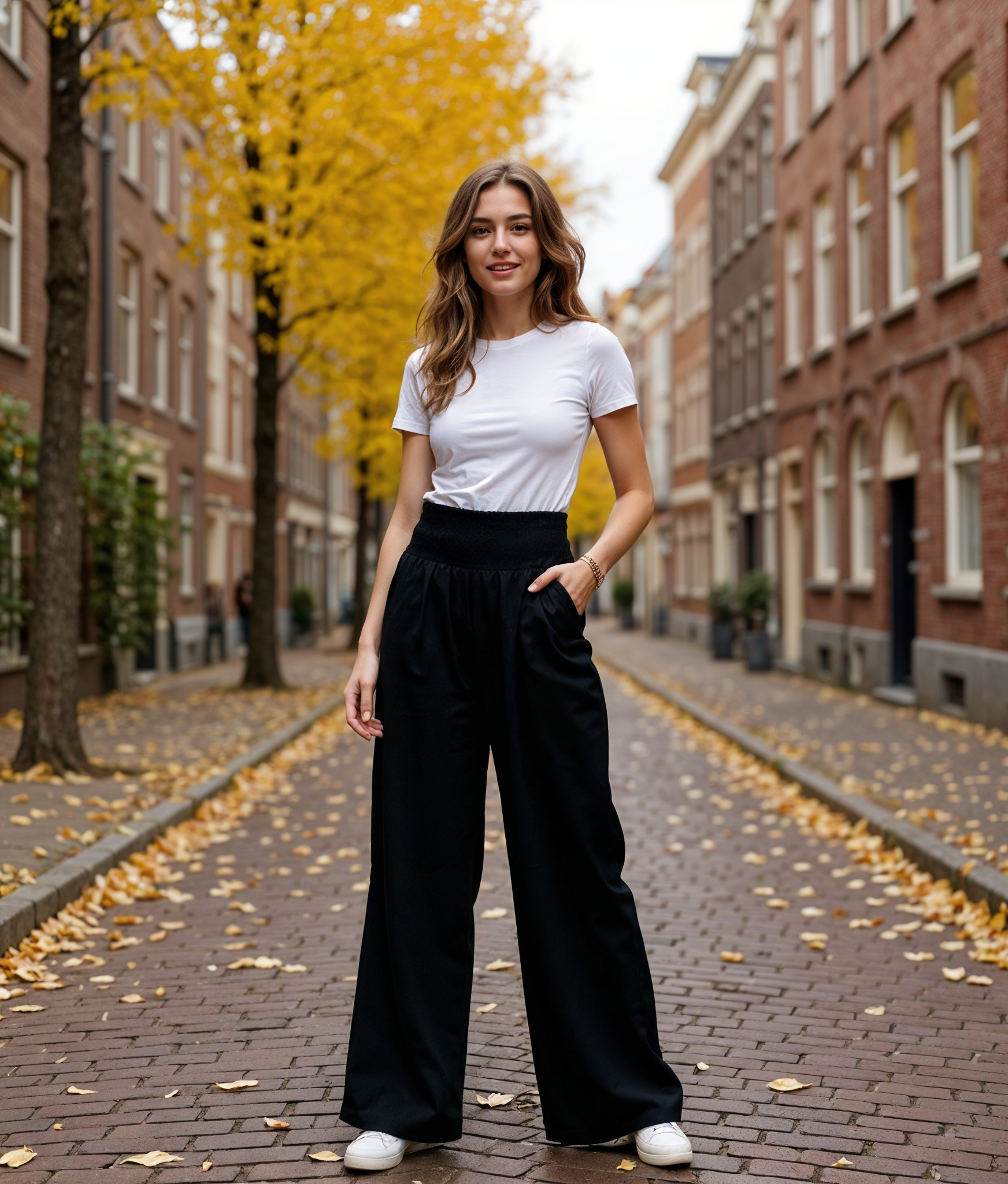 Alette | Comfortabele Hoge Taille Geplooide Broek voor Dames