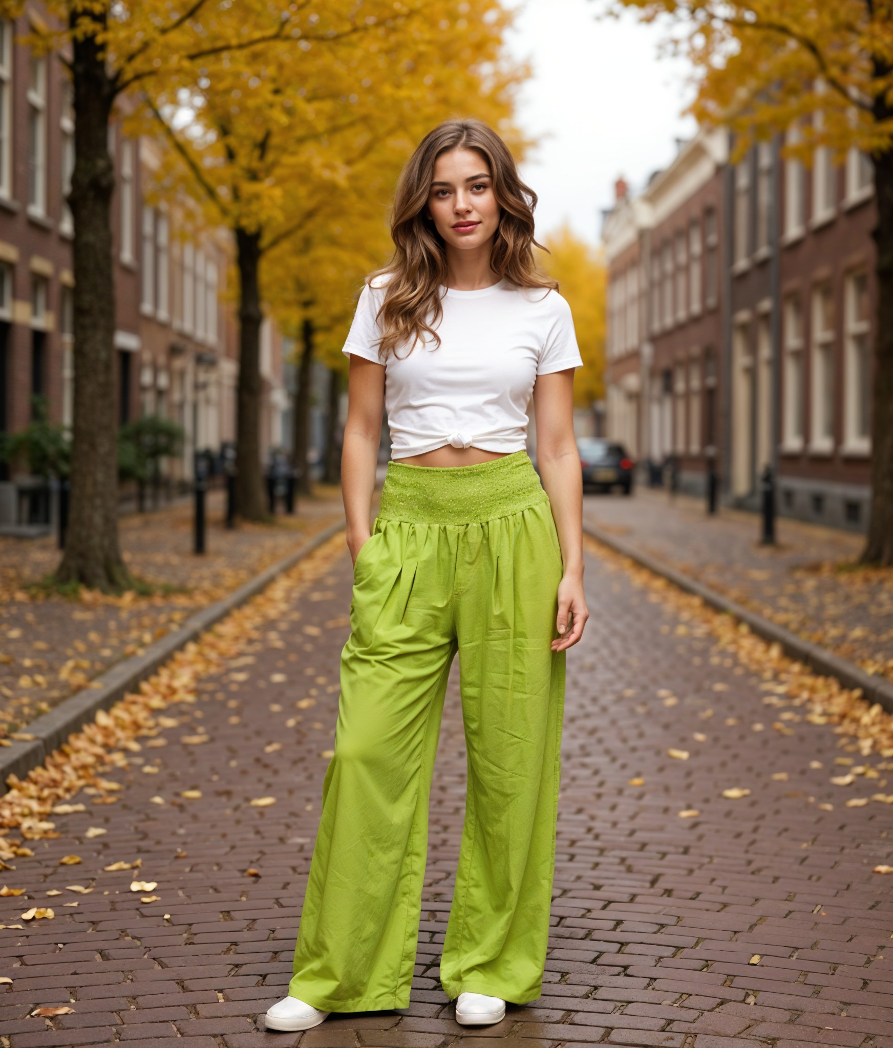 Alette | Comfortabele Hoge Taille Geplooide Broek voor Dames