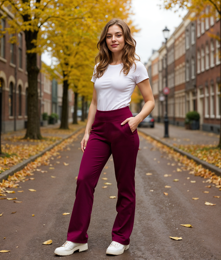 Alix | Comfortabele Dames Yoga Broek met Elastische Tailleband voor Yoga