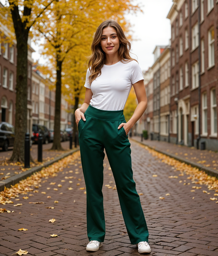 Alix | Comfortabele Dames Yoga Broek met Elastische Tailleband voor Yoga