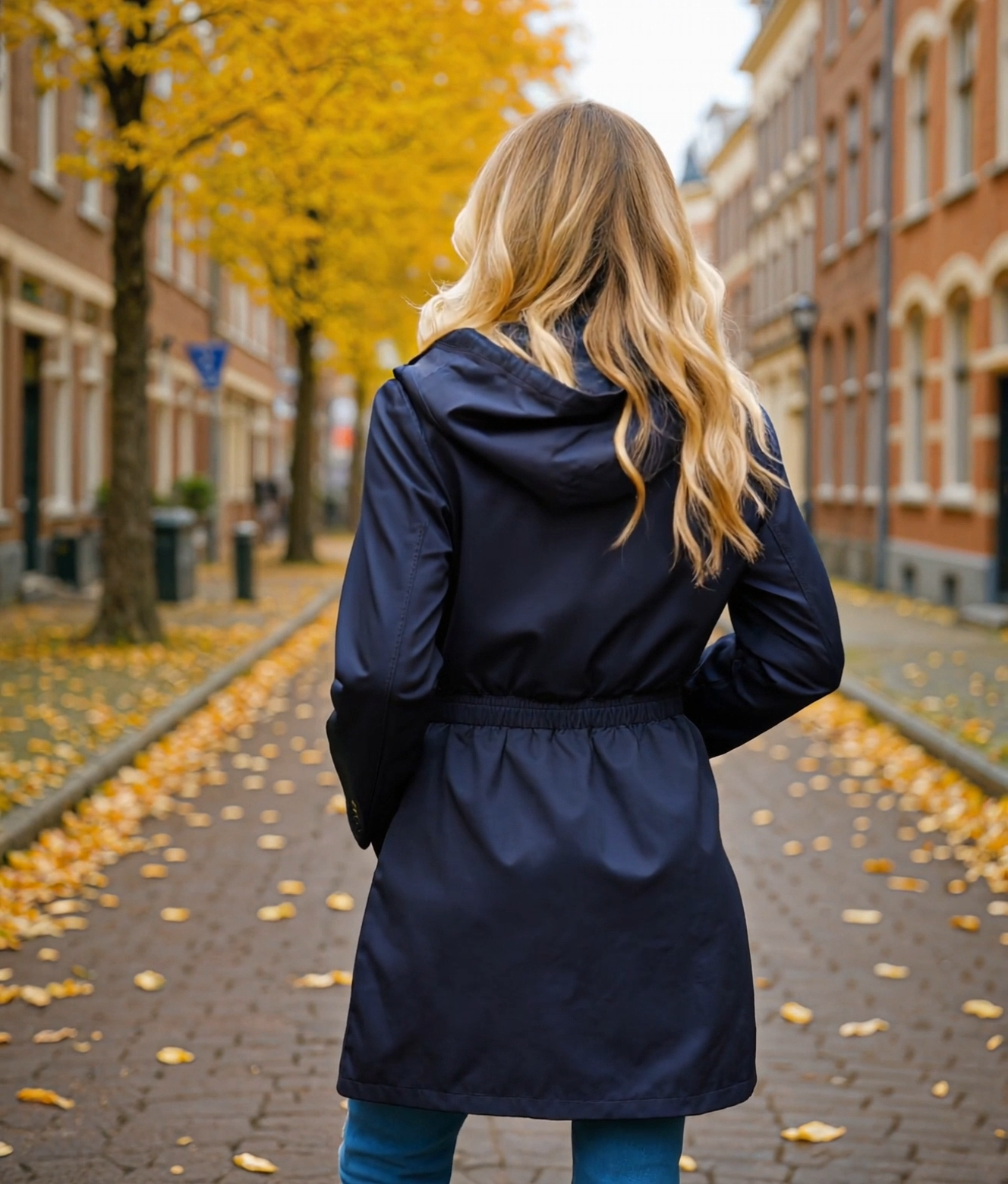 Avy | Dames Trenchcoat Zwart met Waterafstotend Materiaal en Rits