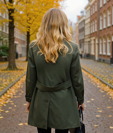 Bellisa | Elegante Dames Trenchcoat voor Stijlvolle Lange Looks