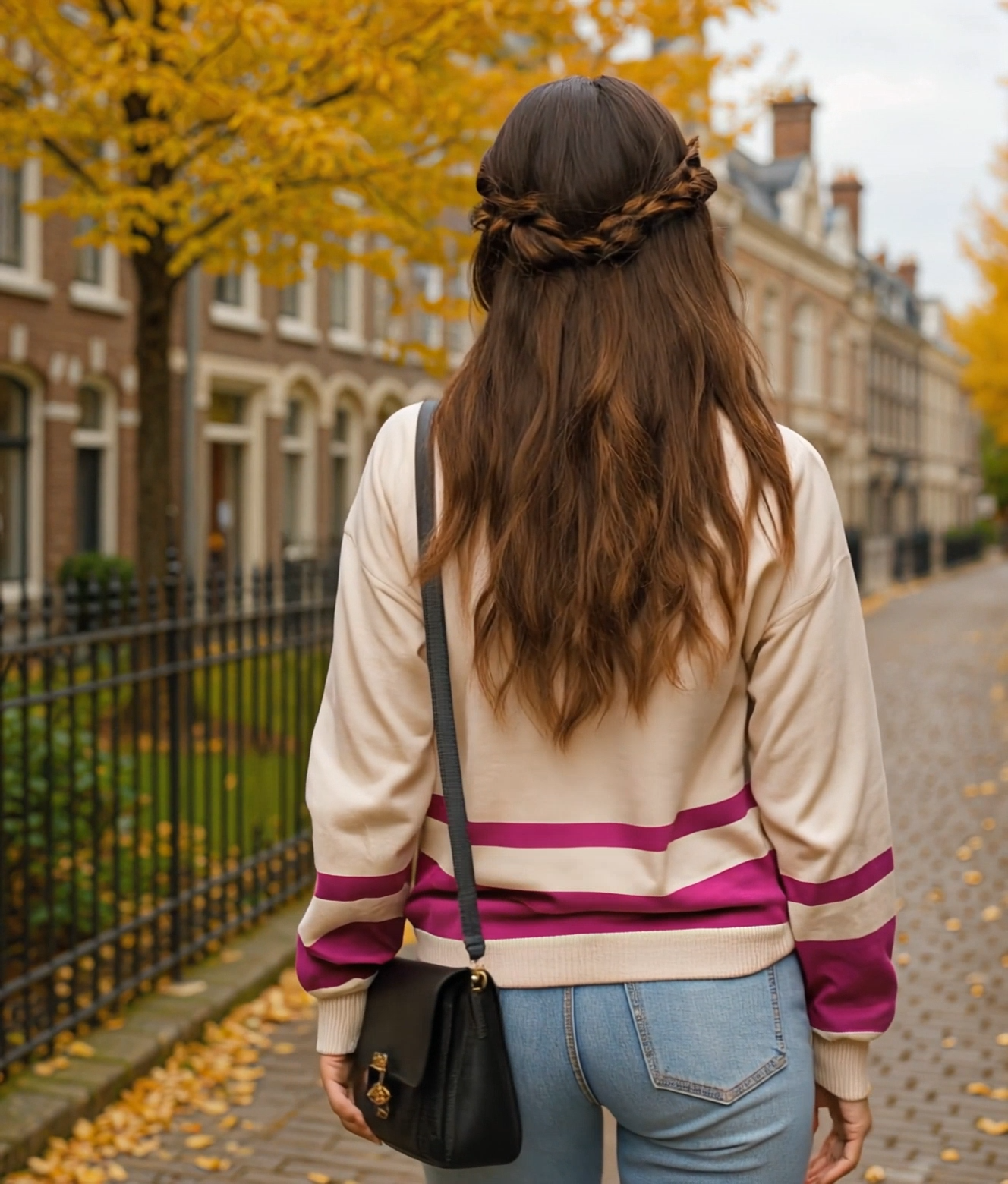 Bentheline | Stijlvolle Gebreide Zip-Up Dames Trui met Retro Patchwork