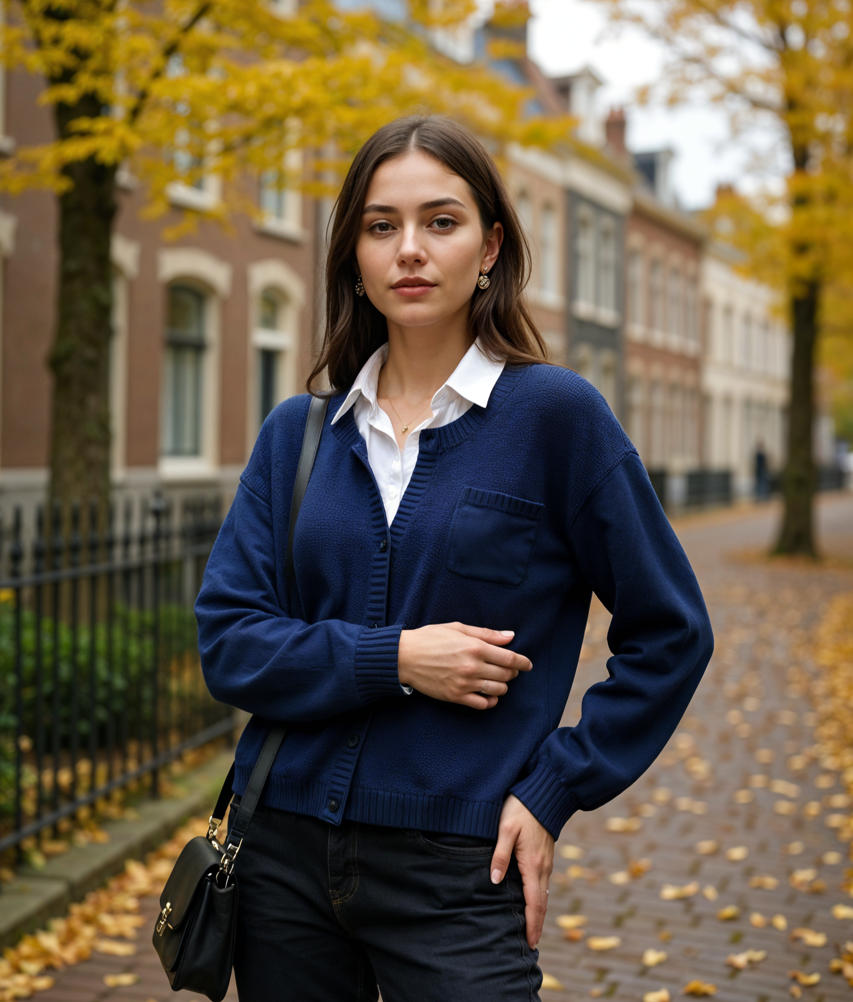 Carice | Comfortabele Oversized Gebreide Cardigan voor Dames met Borstzak