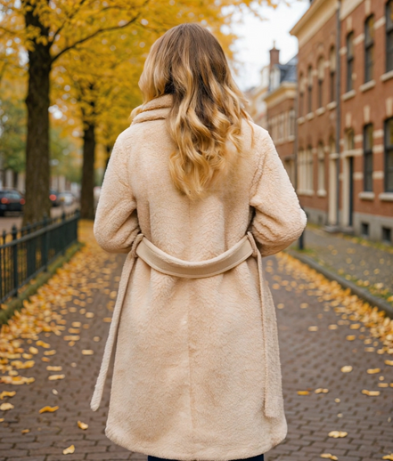 Clarine | Lange Dames Jas Winter met Oversized Fit en Reverskraag