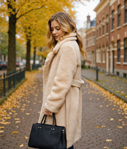 Clarine | Lange Dames Jas Winter met Oversized Fit en Reverskraag