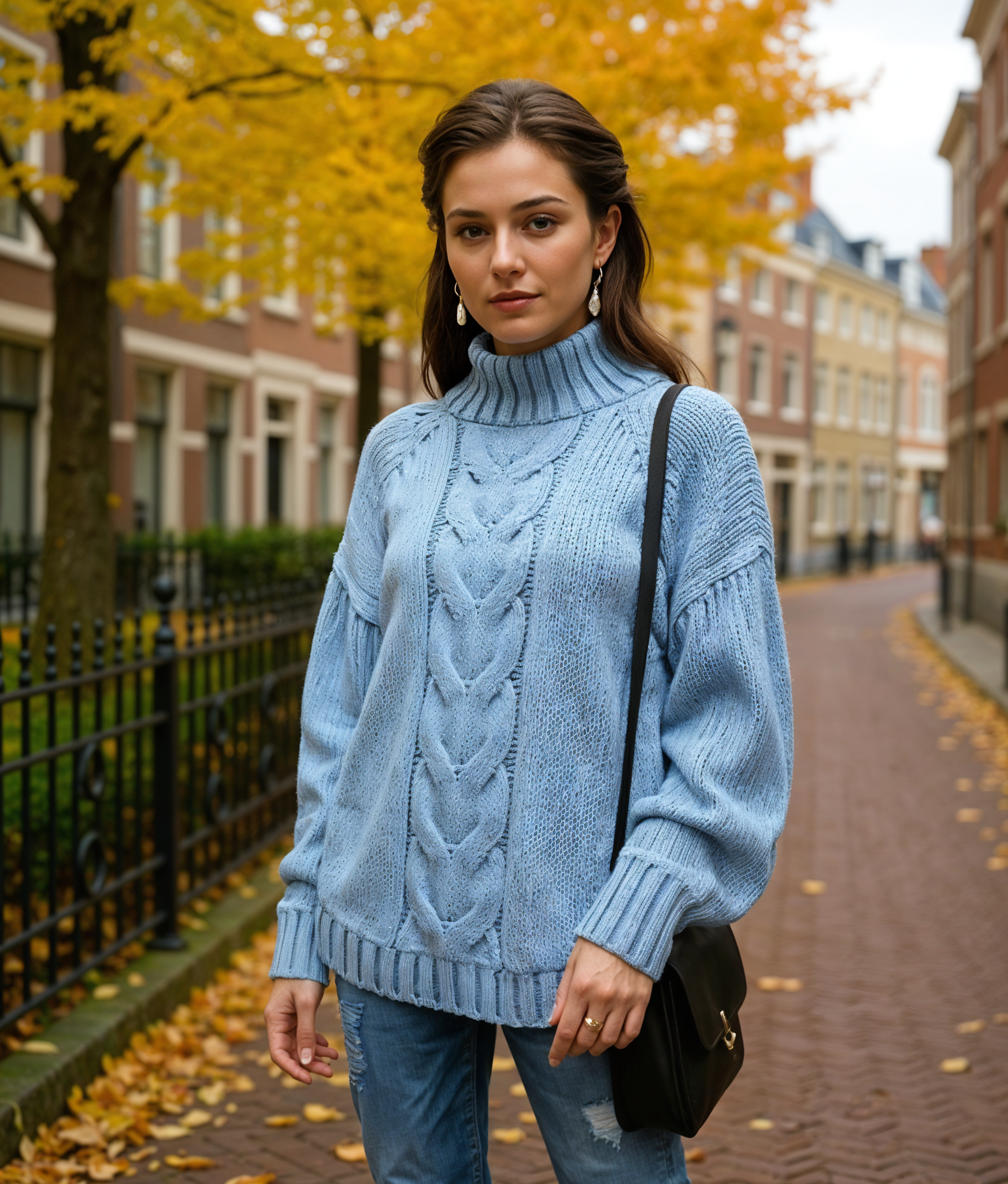 Daya | Luxe Lange Grof Gebreide Dames Trui voor Comfort en Stijl
