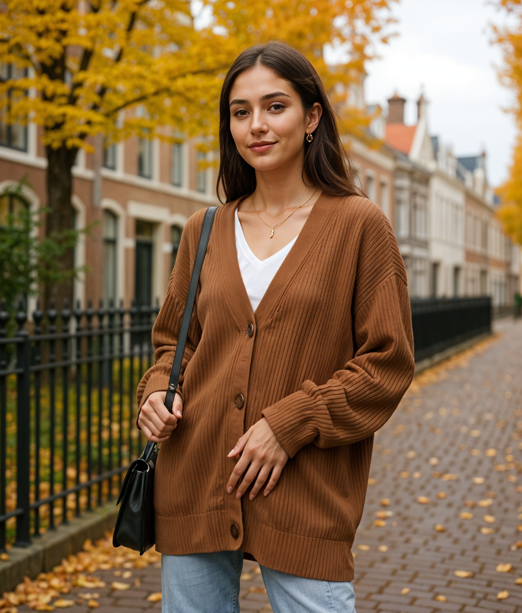 Dieke | Trendy Gestreepte Knoop Trui voor Dames met Relaxed Fit