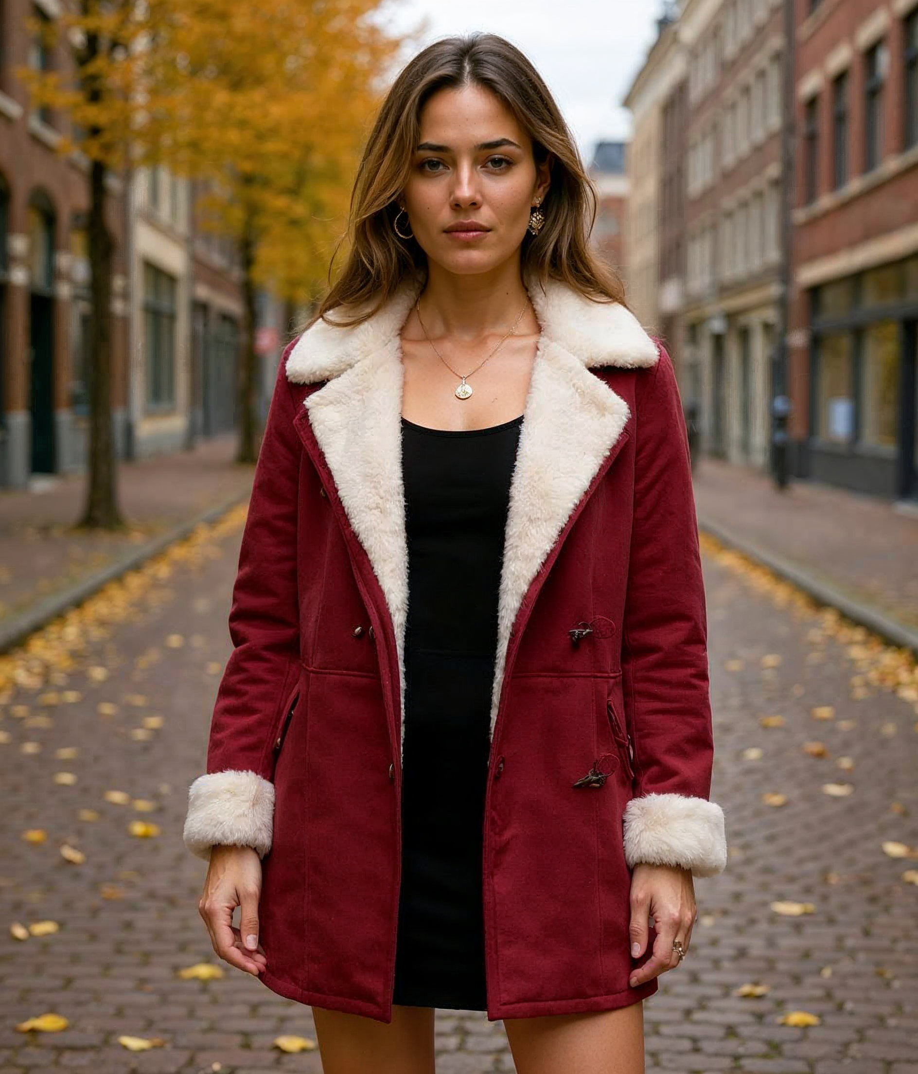 Edda l Lange Winterjas Dames met Capuchon – Gewatteerde Jas in Diverse Kleuren voor Extra Warmte en Comfort