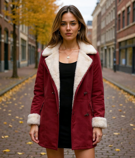 Edda l Lange Winterjas Dames met Capuchon – Gewatteerde Jas in Diverse Kleuren voor Extra Warmte en Comfort