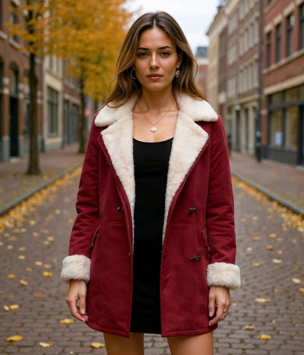 Edda l Lange Winterjas Dames met Capuchon – Gewatteerde Jas in Diverse Kleuren voor Extra Warmte en Comfort