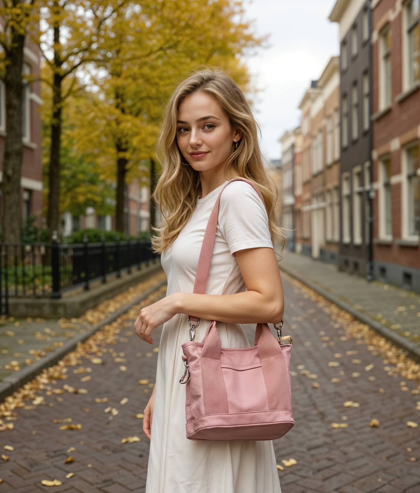 Elira | Stijlvolle Dames Schoudertas met Verstelbare Riem en Ritsvakken