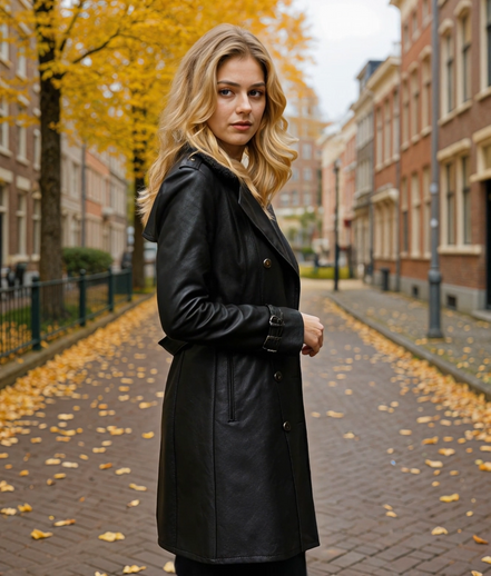 Elverine | Stijlvolle Lange Trenchcoat Dames voor Elegante Winterlooks