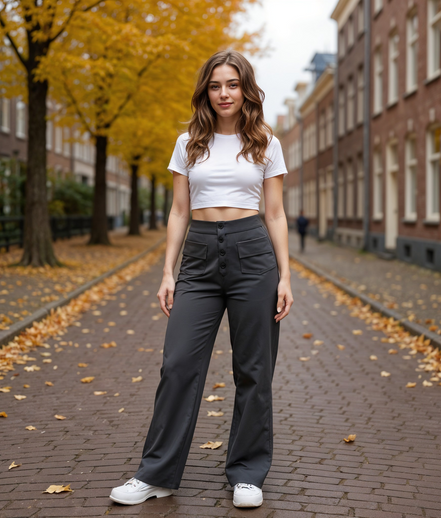 Fenieke | Stijlvolle Hoge Taille Broek Dames Voor Comfort En Elegantie