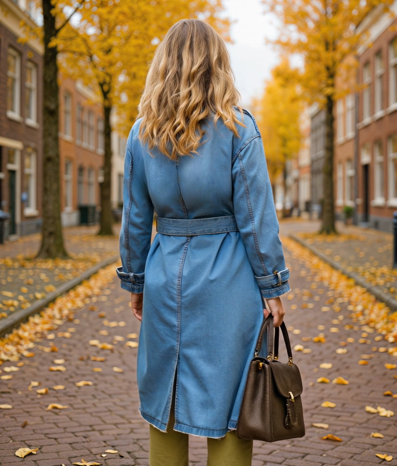 Giselle | Trendy Oversized Denim Trenchcoat voor Dames met Casual Stijl