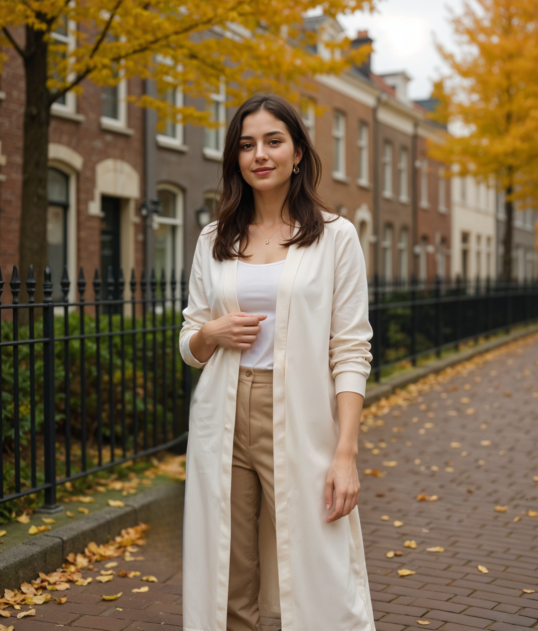 Guusje | Lange Cardigan voor Dames met Open Voorkant en Comfortabele Pasvorm
