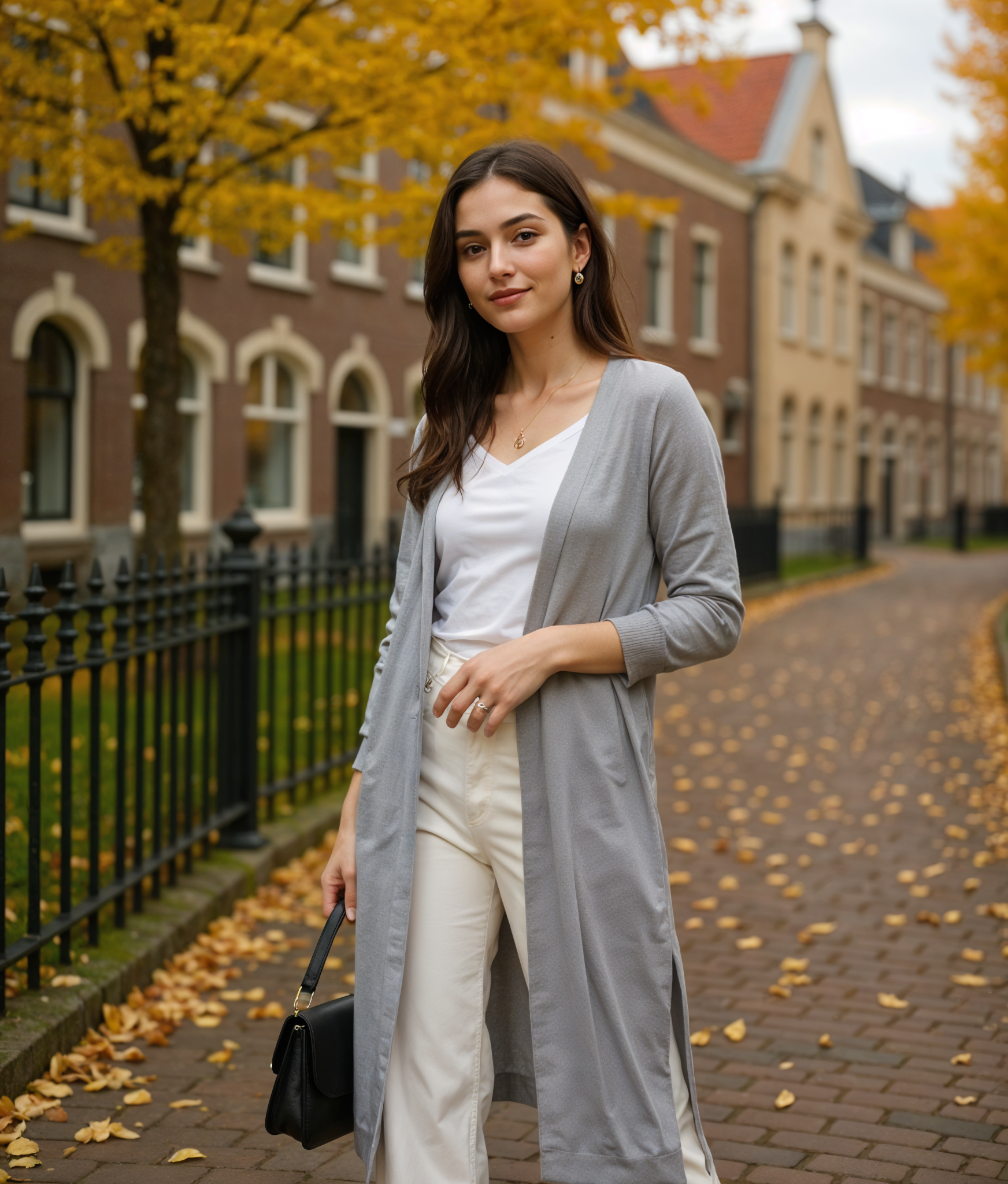 Guusje | Lange Cardigan voor Dames met Open Voorkant en Comfortabele Pasvorm