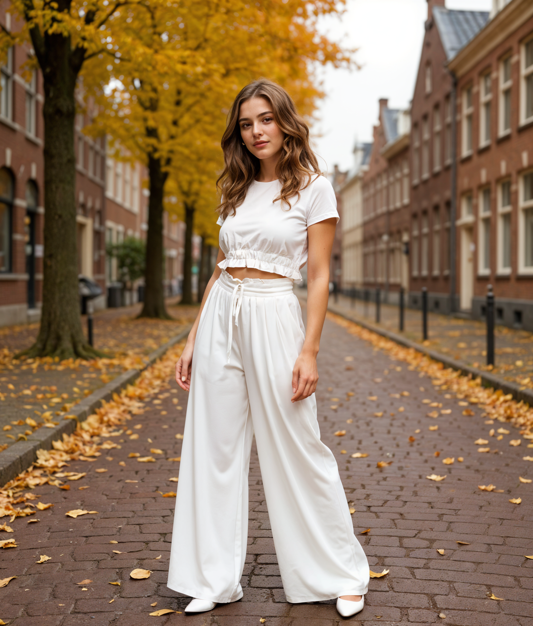 Hannelore | Elegante Wijde Broek Dames met Hoge Taille en Trekkoord