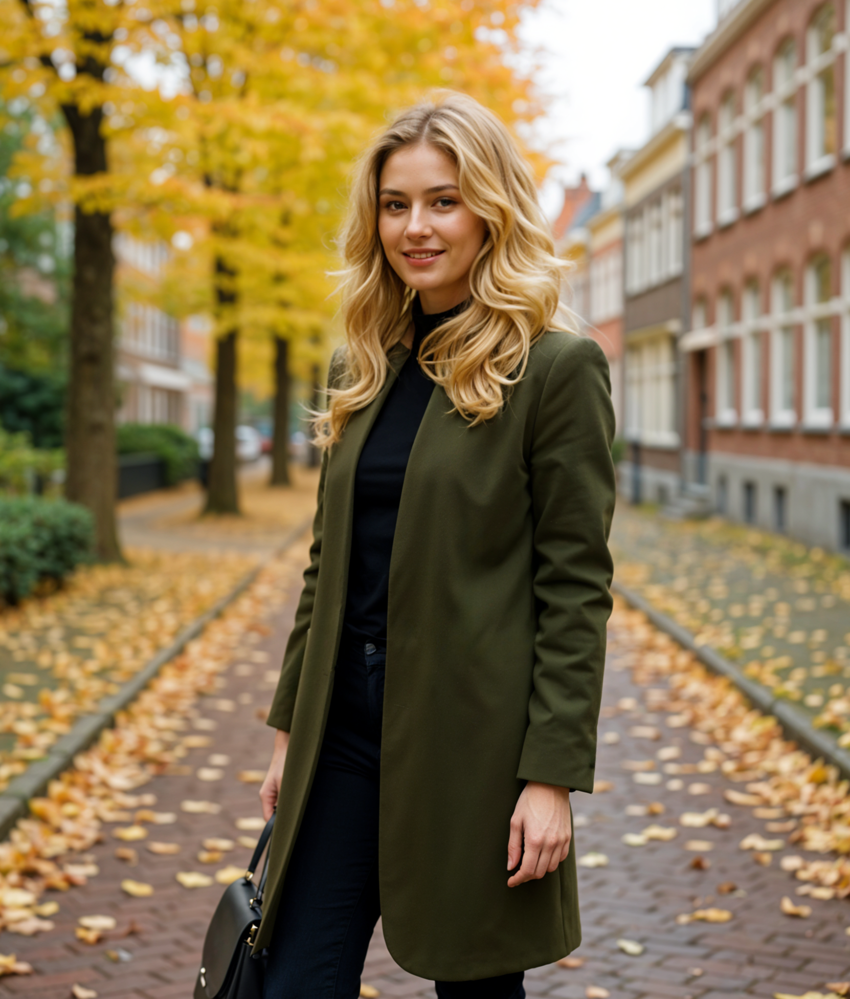 Heline | Stijlvolle Lange Dames Jas voor de Winter met Standkraag