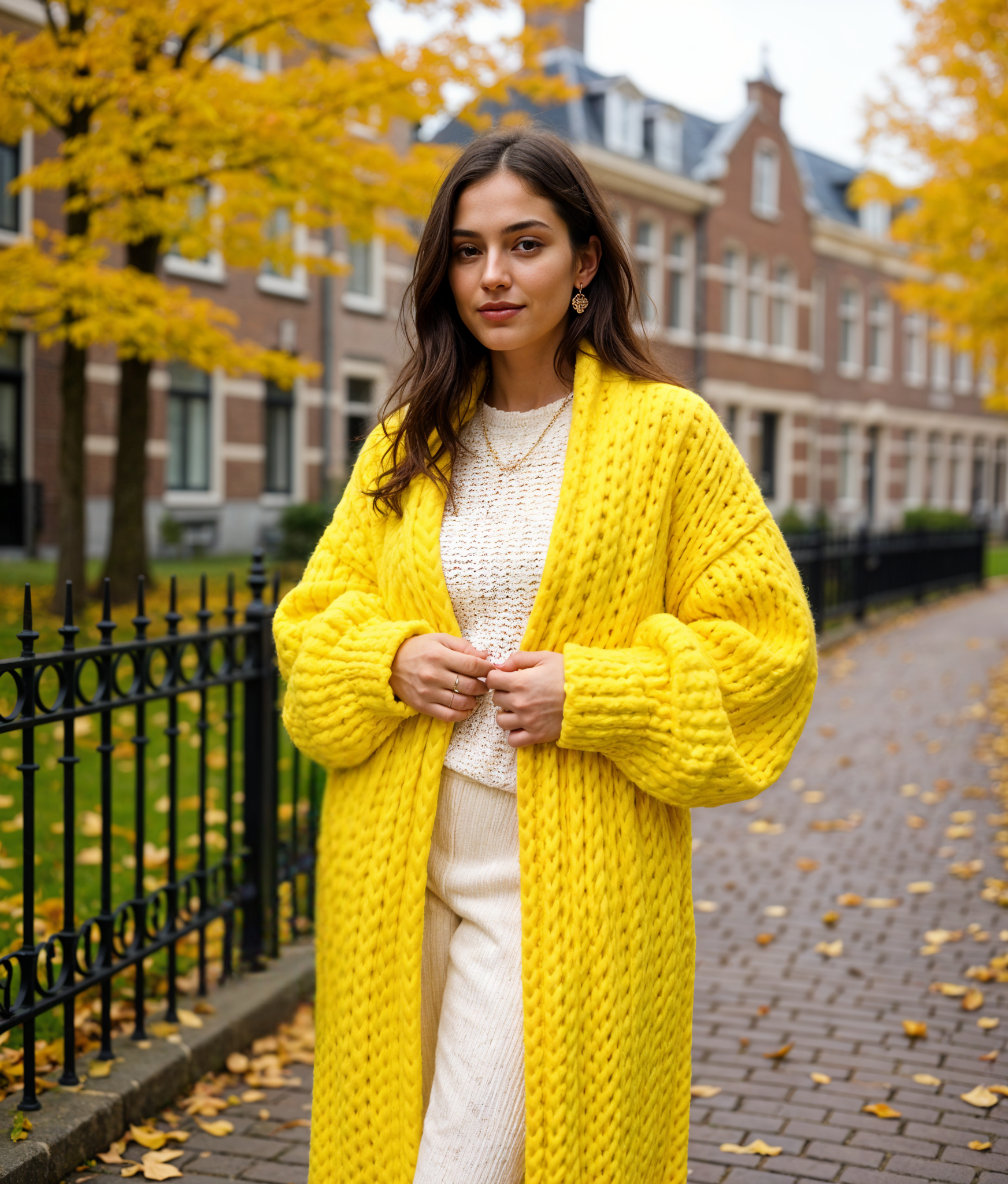 Hester | Lange Chunky Gebreide Cardigan Dames voor Cozy Winterstijl