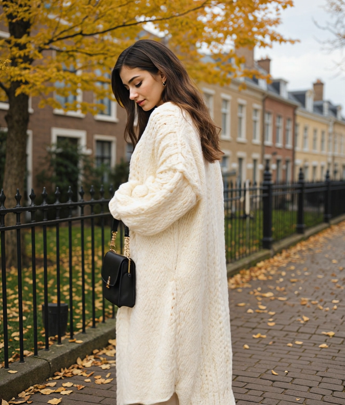 Hester | Lange Chunky Gebreide Cardigan Dames voor Cozy Winterstijl