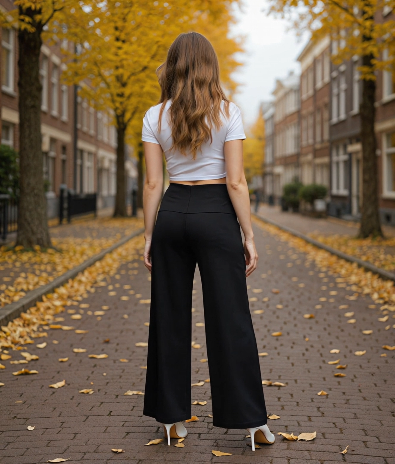 Isabeau | Comfortabele Zwarte Damesbroek met Skinny Fit en Elastische Band