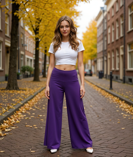 Isabeau | Comfortabele Zwarte Damesbroek met Skinny Fit en Elastische Band