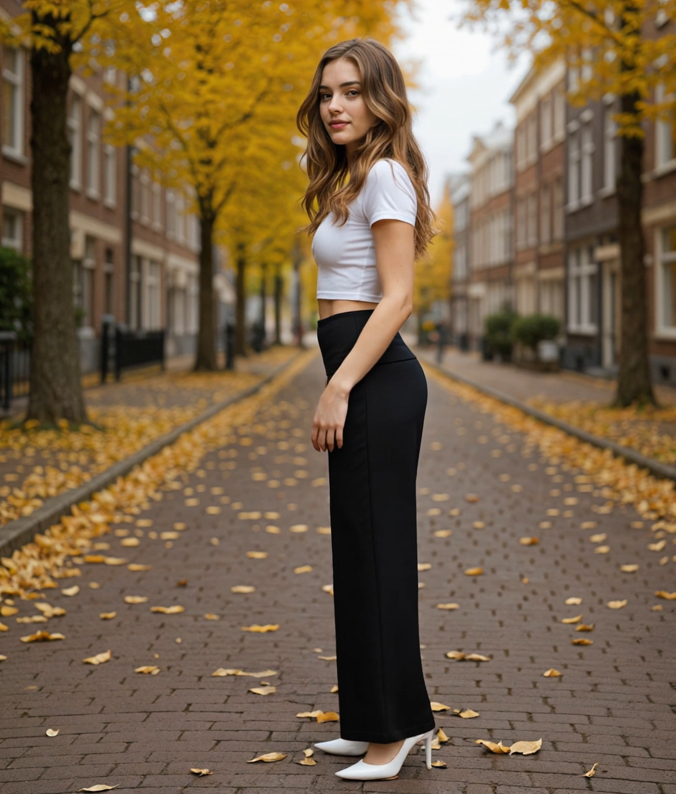 Isabeau | Comfortabele Zwarte Damesbroek met Skinny Fit en Elastische Band