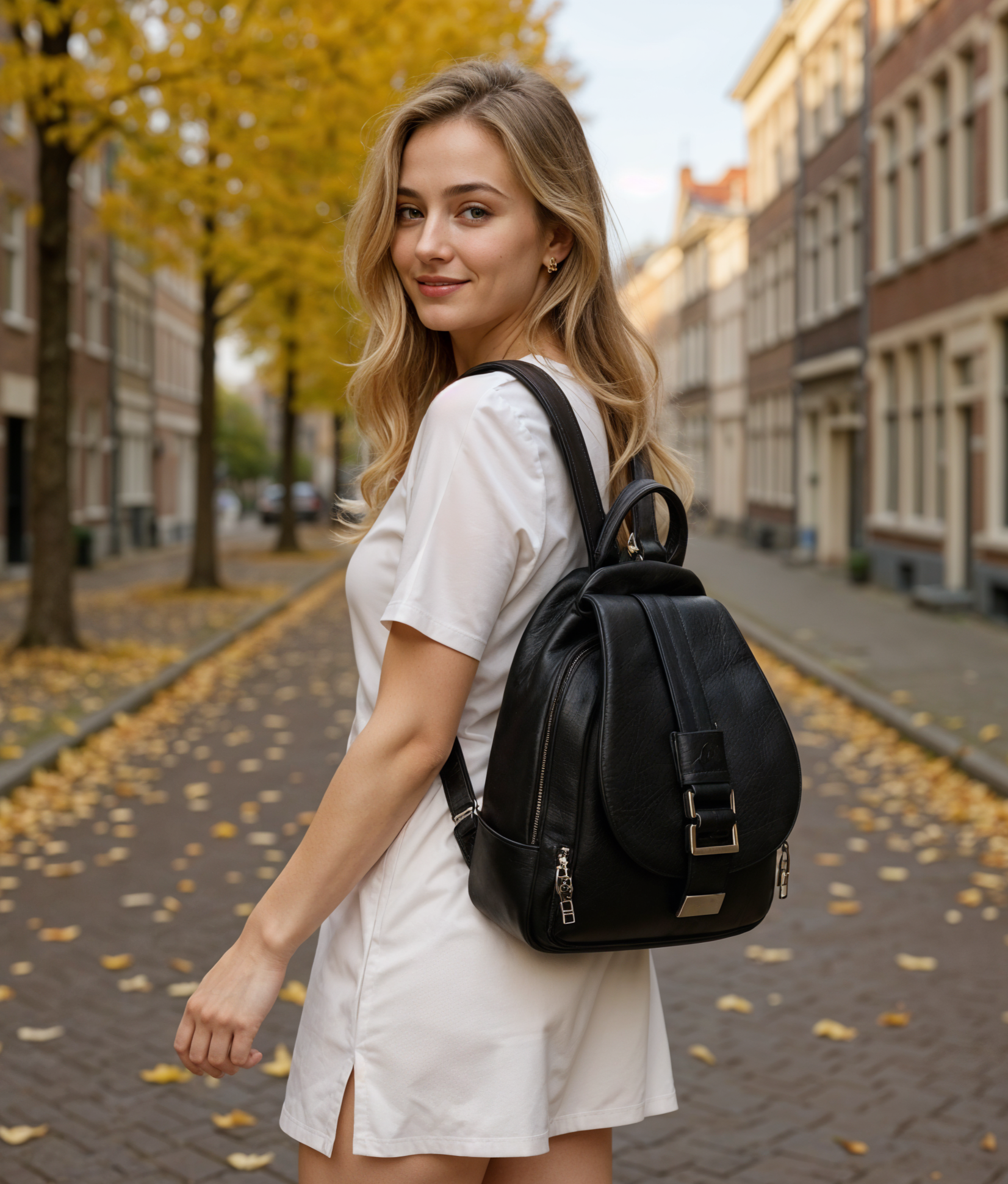 Jinte | Stijlvolle Dames Rugzak van PU-Leder voor Dagelijks Gebruik