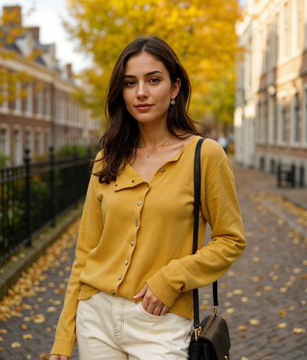 Jolijn | Modieuze Asymmetrische Cardigan Dames voor Casual en Formele Stijl