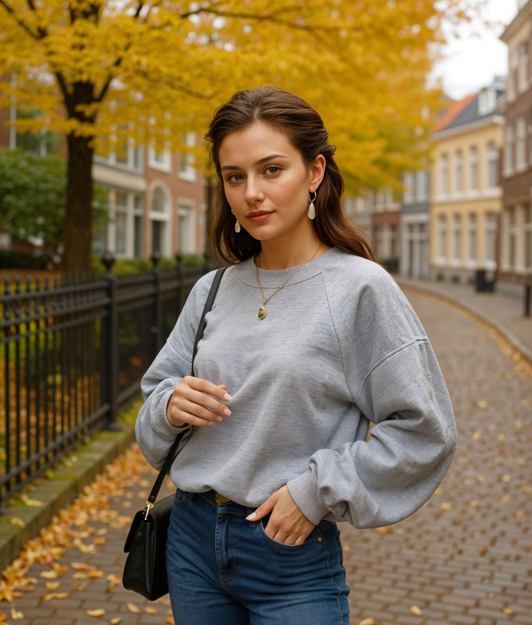 Jorinde | Casual Loose Fit Dames Trui met Ballonmouwen voor Comfort en Stijl