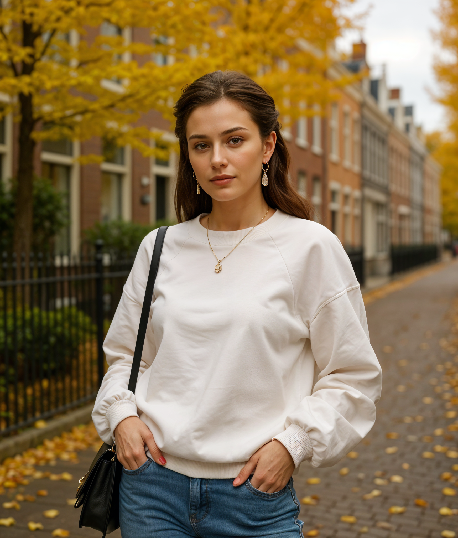 Jorinde | Casual Loose Fit Dames Trui met Ballonmouwen voor Comfort en Stijl