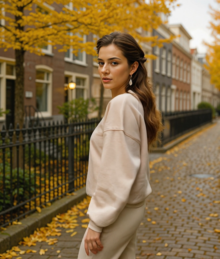 Jorinde | Casual Loose Fit Dames Trui met Ballonmouwen voor Comfort en Stijl