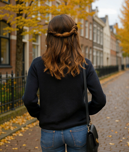 Katelijne | Comfortabele Gebreide Trui Dames met Losse Fit en Lange Mouwen