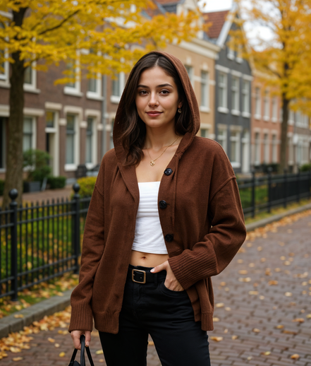 Laurien | Comfortabele Gebreide Cardigan voor Dames met Knoopsluiting