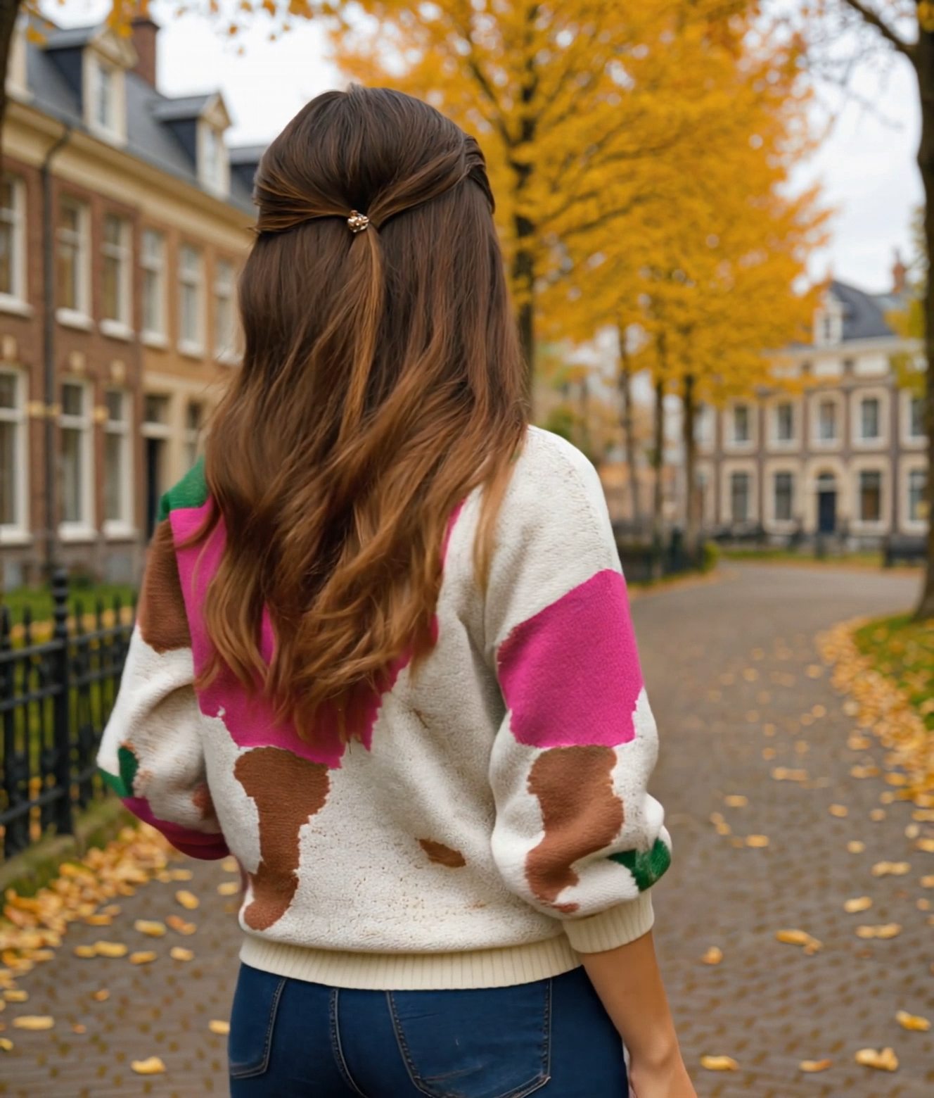 Leontien | Modieuze Gebreide Trui Dames met Ballonmouwen en Ronde Hals
