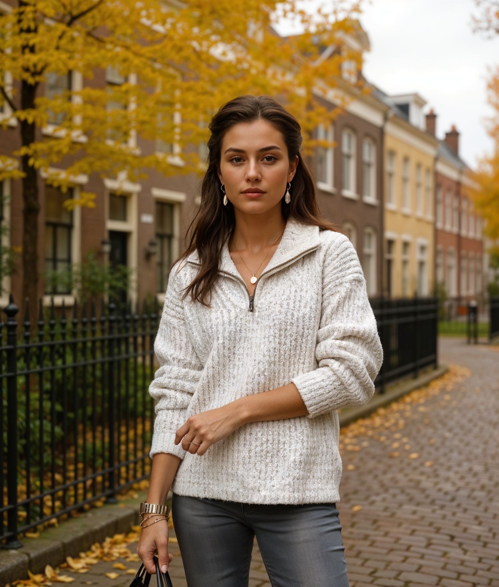 Lumi | Elegante Halve Rits Dames Trui voor Stijlvolle Combinaties