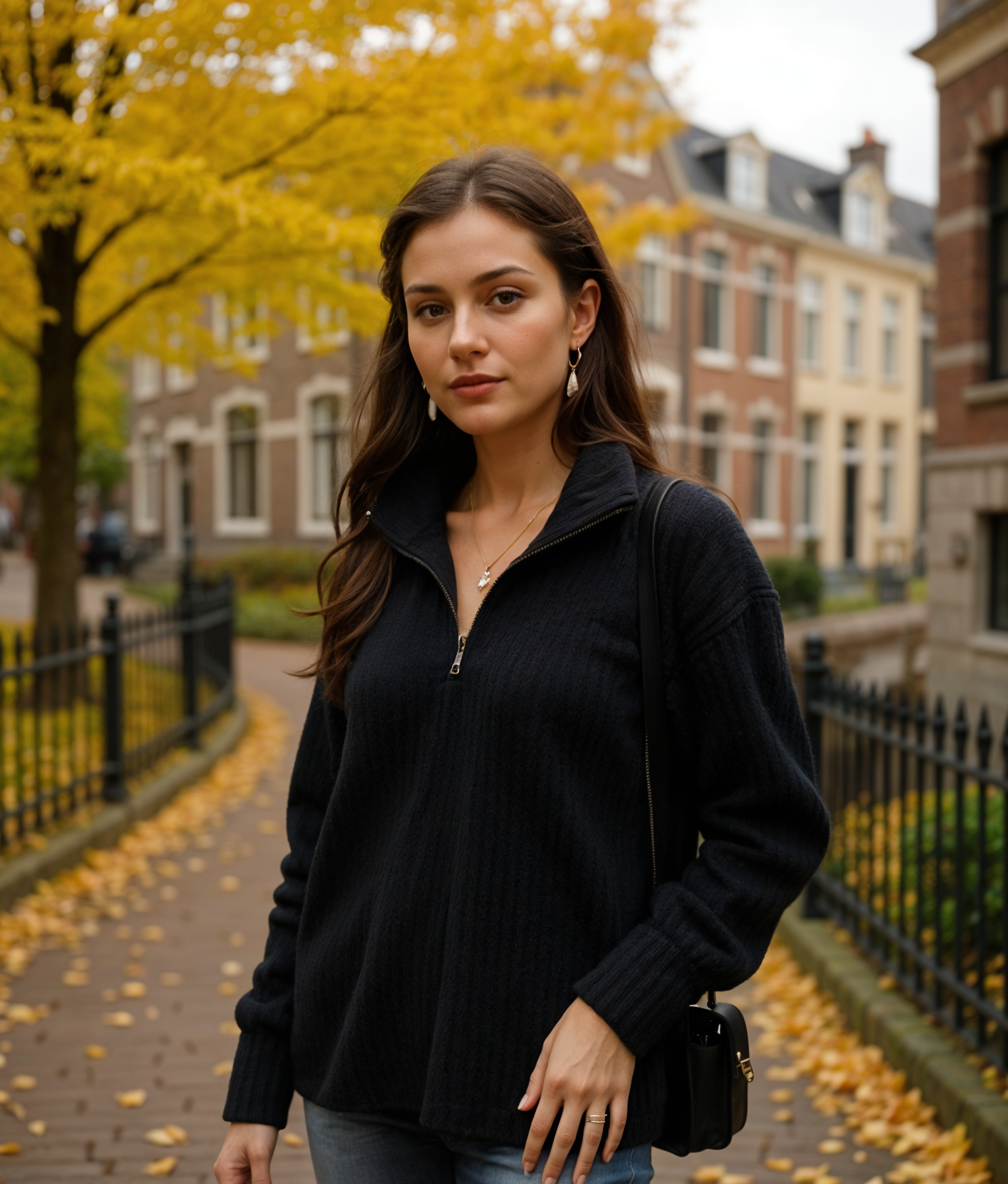 Lumi | Elegante Halve Rits Dames Trui voor Stijlvolle Combinaties