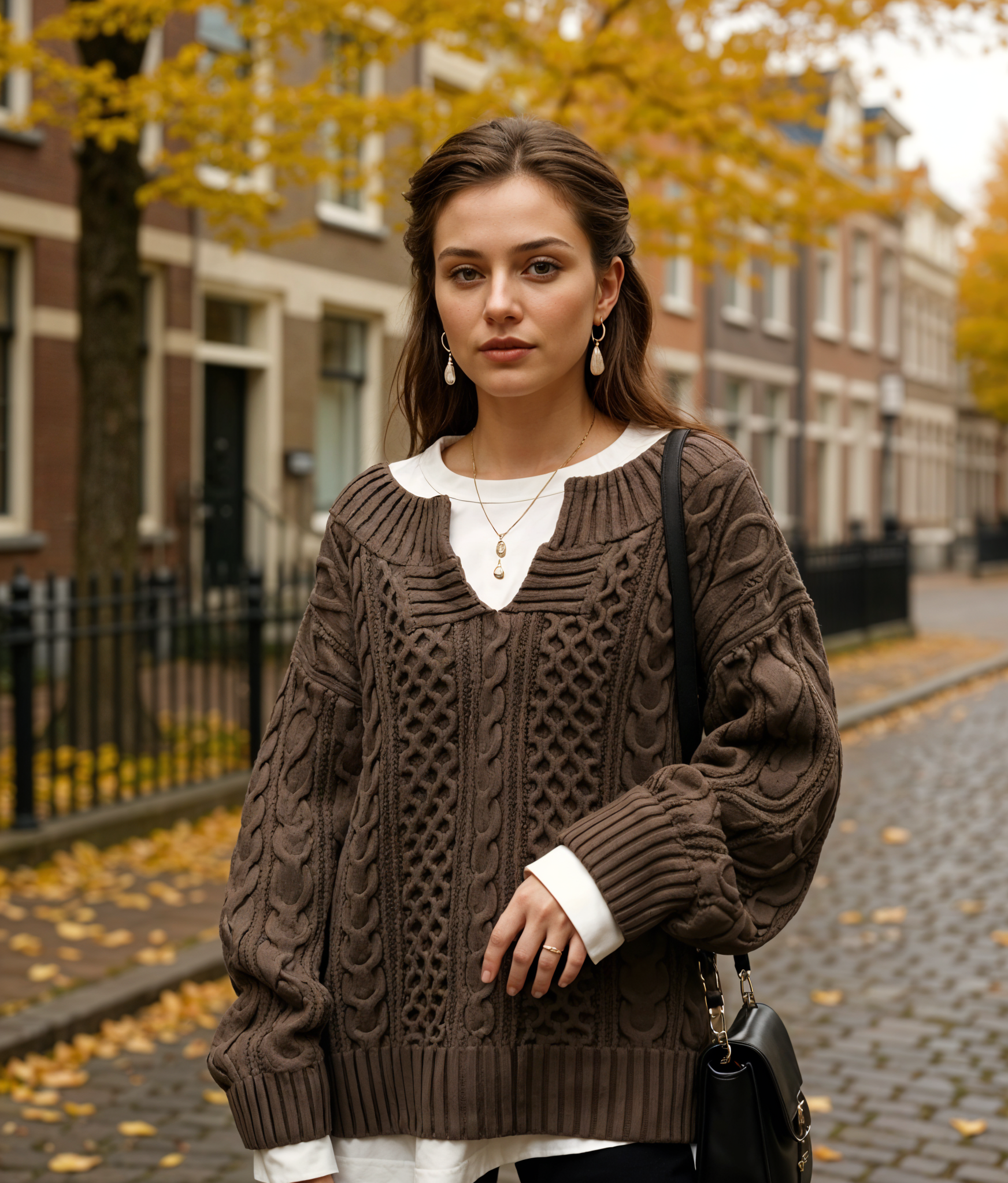 Lyra | Trendy Oversized Gebreide Trui Dames voor Casual Chic Look