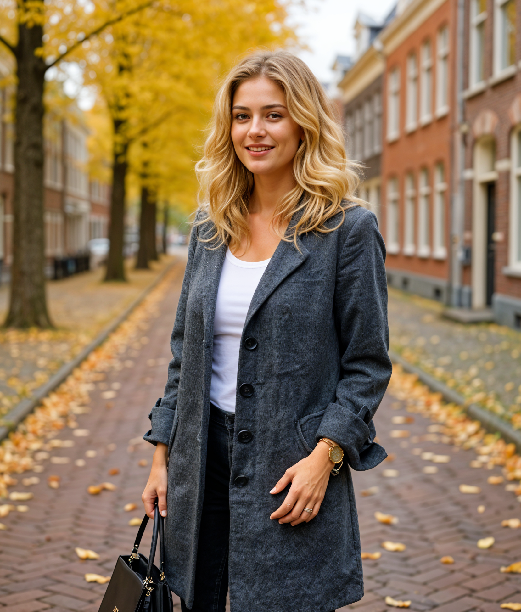Lysanne | Tijdloze Lange Dames Jas voor de Winter met Revers