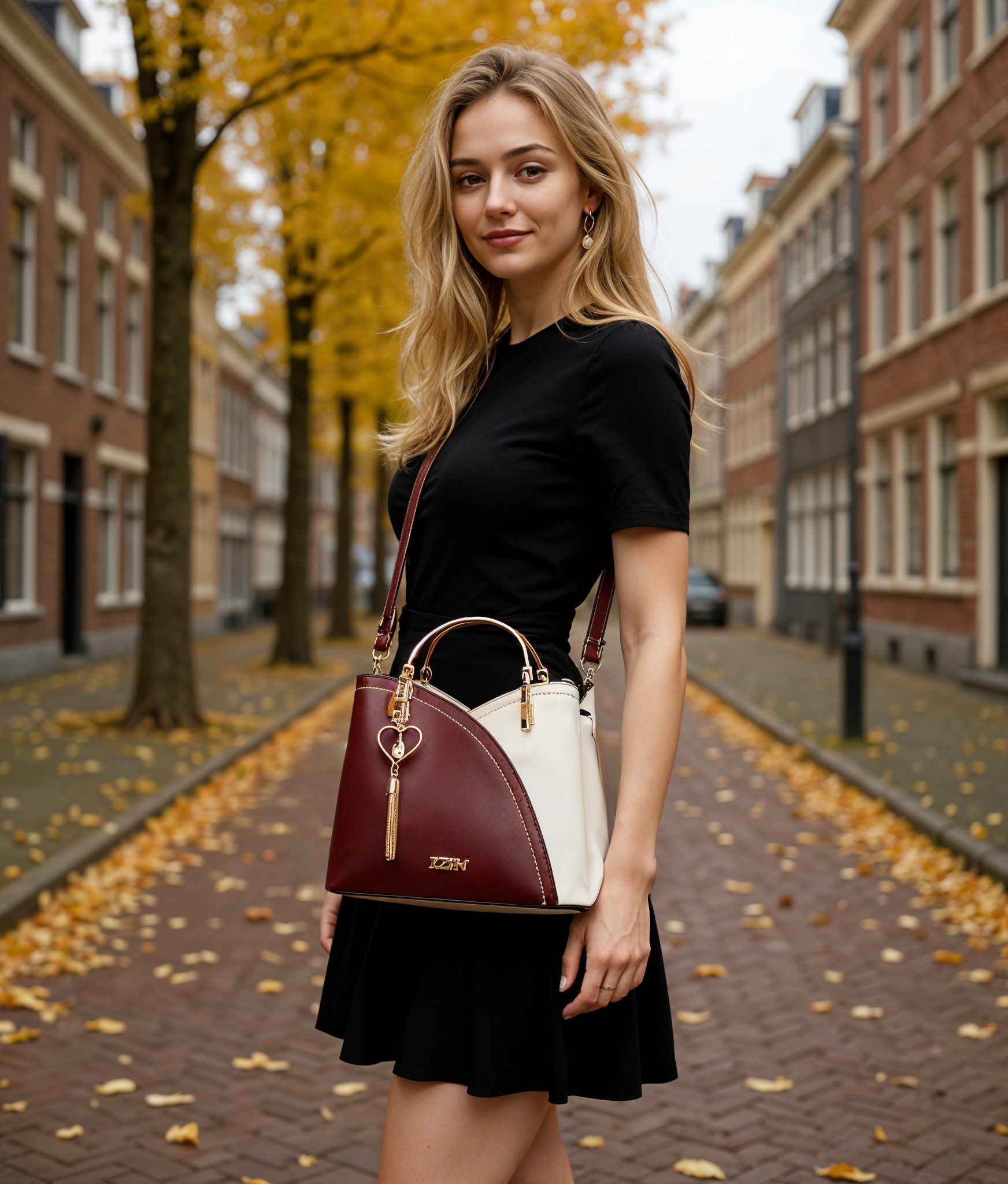 Maevy | Leren Dames Tas met Verstelbare Schouderriem voor Stijlvolle Dagen